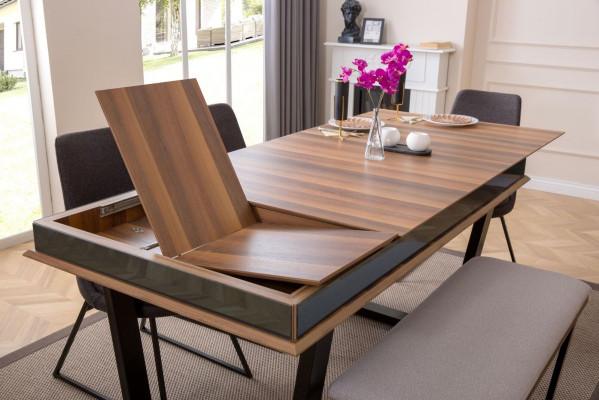 Conjunto completo de comedor mesa de comedor 4 sillas grupo de comedor banco mesa de comedor mesa 6 piezas.