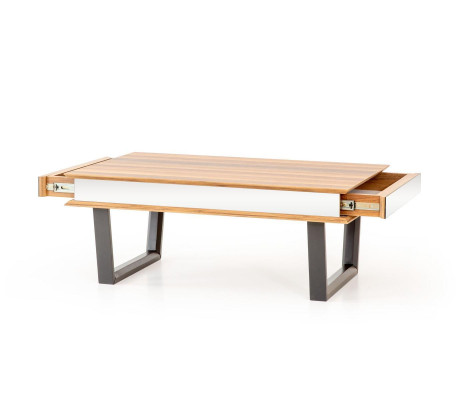 Mesa de centro moderna para sala de estar de lujo de madera estilo muebles mesas auxiliares.