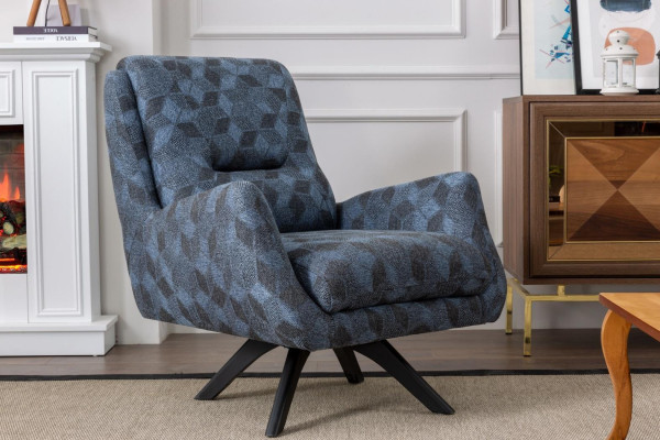 Sillón de lujo gris para sala de estar Club Lounge Muebles de diseño moderno