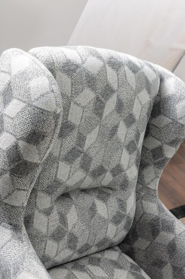 Conjunto de sala de estar de 2 piezas, sofá de tres plazas moderno y sillón de tela.