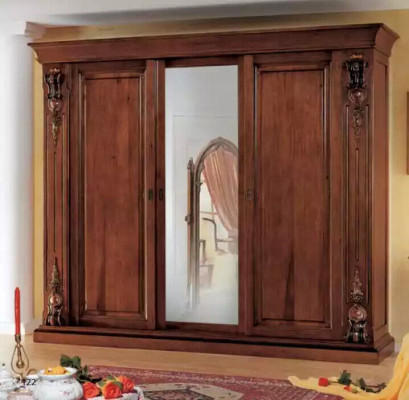Dormitorio Armario Muebles Lujo Madera maciza Armarios Diseño Nuevo.
