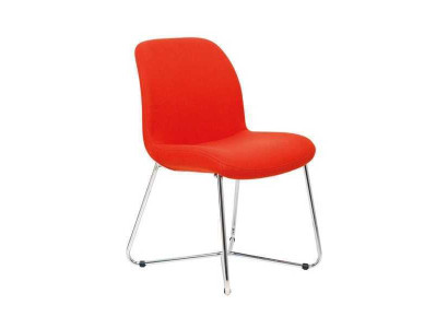 Sillas de lujo de diseño naranja acolchado Sillas de muebles de oficina nuevos muebles textiles