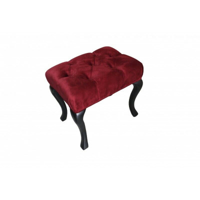 Taburete Roma Lujo Diseñador Taburete Acolchado Asiento Textil Relax Complemento Sofá Nuevo