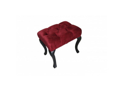 Taburete Roma Lujo Diseñador Taburete Acolchado Asiento Textil Relax Complemento Sofá Nuevo