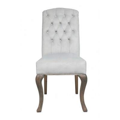 Diseño de sillas Chesterfield para hotel, juego de sillas tapizadas en tela, grupo de 8 juegos nuevos.
