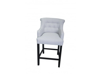Taburete de bar gris, silla de bar diseñador tela diseño sillas de salón conjunto de 8