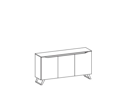 Muebles Hotel Aparador Moderno Cómoda Armario Cajoneras Madera Estantería 3 Puertas