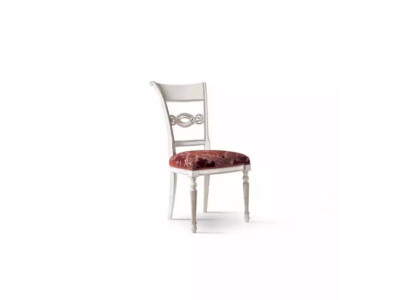 Silla sin reposabrazos Silla de comedor de madera y tela Diseño de comedor Nuevo