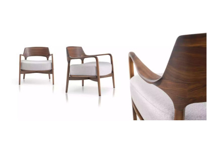 Silla de comedor Sillón de sala de estar Sillas de madera modernas Sillones tapizados