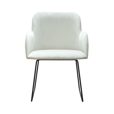 1x Silla de comedor Silla de salón Sillas de cocina Silla tapizada con reposabrazos