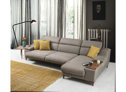 Sofá Sofá Esquinero en Forma de L Acolchado Moderno Sala de Estar Relajación Asiento Muebles de Lujo