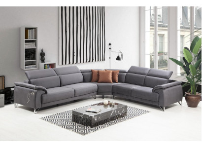 Sofá sofá esquinero en forma de L sofá tapizado muebles de asiento modernos muebles de lujo sala de estar