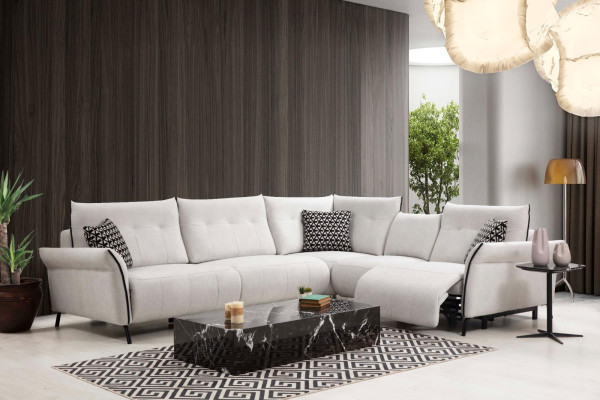 Sofá esquinero Salón Sofá Sofá Tapizado Textil Muebles Moderno Diseñador Nuevo