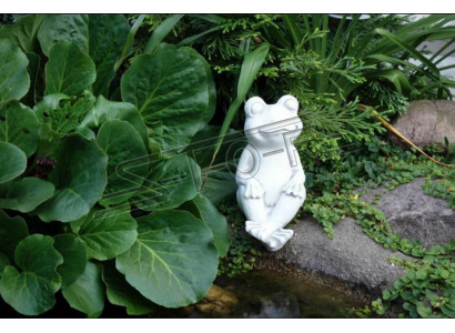 Decoración de jardín Rana Terraza Decorativa Figura de Piedra Figuras Estatua