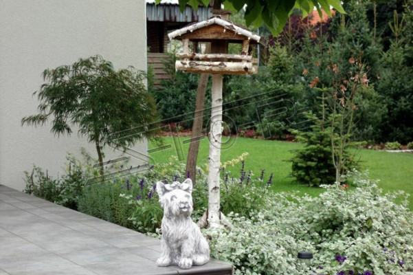 Decoración de jardín Perro Terraza Figuras de piedra Figura Estatua Daisy