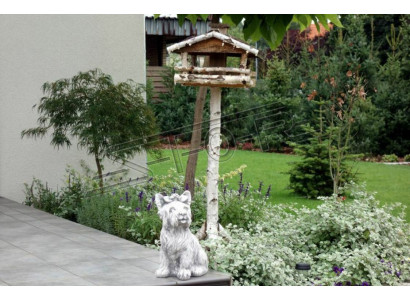 Decoración de jardín Perro Terraza Figuras de piedra Figura Estatua Daisy