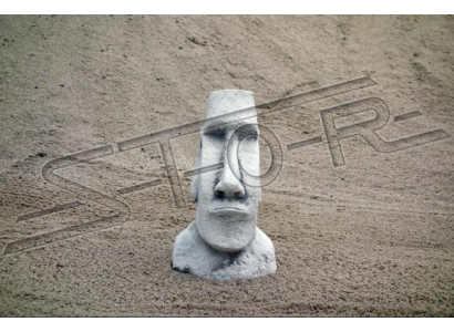 Decoración de jardín Moai terraza figuras de piedra estatua de figura decorativa.