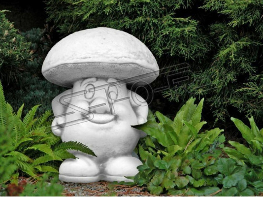 Decoración de jardín seta terraza figura de decoración de piedra figuras estatua de naturaleza