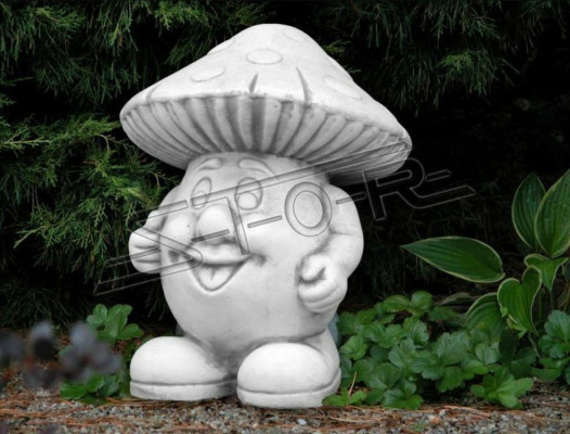 Decoración de jardín seta terraza figura de piedra figuras de decoración estatua de naturaleza