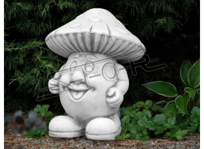 Decoración de jardín seta terraza figura de piedra figuras de decoración estatua de naturaleza