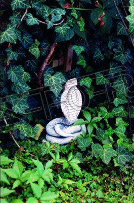 Decoración de jardín serpiente terraza figuras de piedra figura estatua escultura