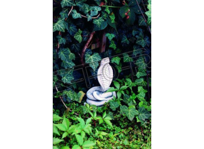 Decoración de jardín serpiente terraza figuras de piedra figura estatua escultura