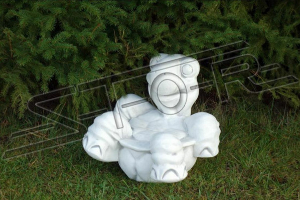 Decoración de tortuga de jardín para terraza con figuras de piedra.