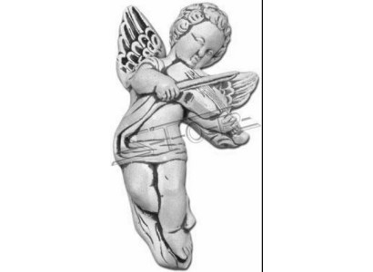 Figura de jardín Ángel Fuente 25cm Figura de estanque Personas Hormigón.