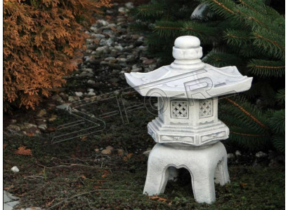 Jardín japonés decoración jardín decoración estatua figura blanco escultura
