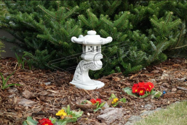 Decoración de lámparas de jardín japonés Iluminación Bebedero de aves