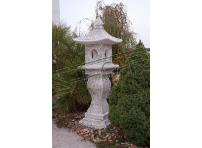 Jardín japonés decoración casa naturaleza estatua figuras figura blanca estatuas