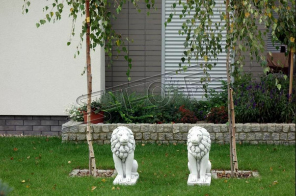 León figura de jardín decorativa escultura de jardín esculturas de figuras de terraza
