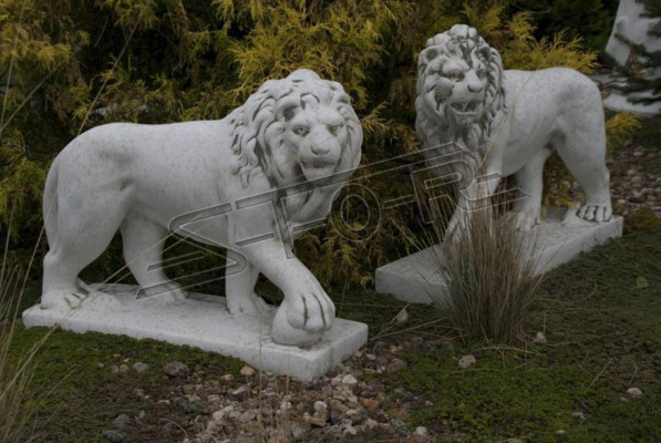 Figura de jardín de león Escultura de jardín de terraza Figuras Esculturas de jardín