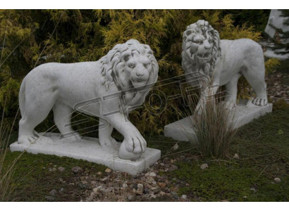 Figura de jardín de león Escultura de jardín de terraza Figuras Esculturas de jardín