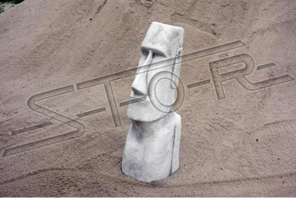 Estatua de Moai Escultura Figura Diseñador Decoración de jardín y terraza Esculturas.