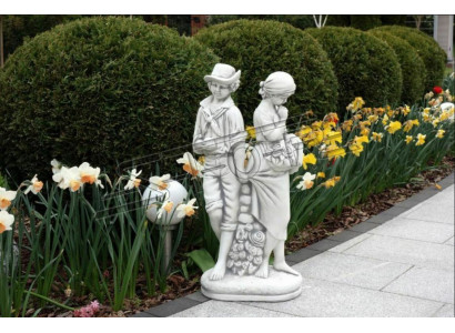 Par escultura de diseño de 43 cm figura estatua jardín figuras estatuas