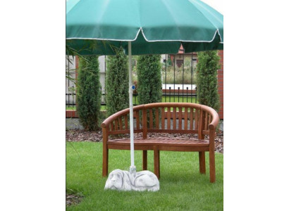 Soporte para sombrilla Base de sombrilla Pie Estatua de perro Estatua jardín