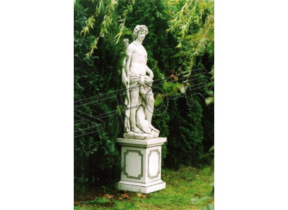 Zócalo de 63 cm para escultura de diseño, figura o estatua de jardín.