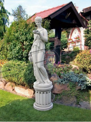 Base de 59 cm para escultura de diseño, figura estatua de jardín.