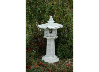 Estatua de pedestal de casa de luz de columna de hormigón para jardín.