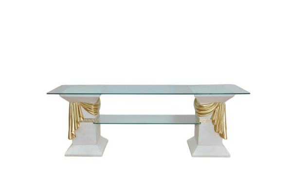 Mueble clásico de televisión RTV, mesa de televisión, mesa de TV, estantería Medusa, vitrina 1878.