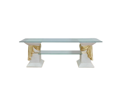 Mueble clásico de televisión RTV, mesa de televisión, mesa de TV, estantería Medusa, vitrina 1878.
