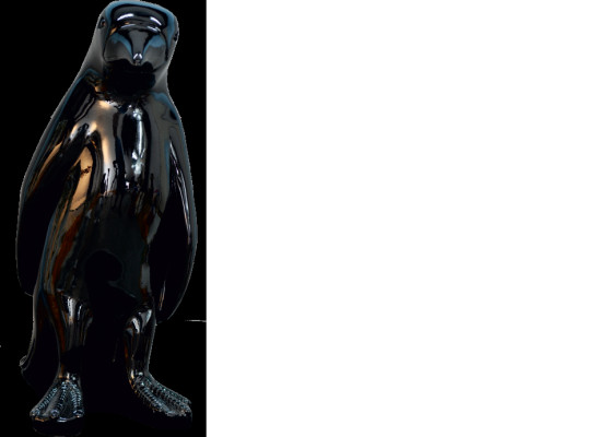 Diseño pingüino negro figura estatua escultura figuras esculturas decoración nuevo 3062.