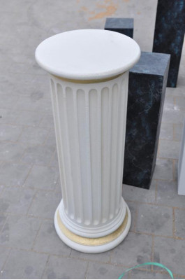 Columna de Medusa, escultura de mármol, figura de decoración romana, soporte nuevo PG1102