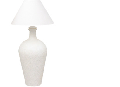 Diseño de lámpara de pie Vase XXL de 132cm, lámpara de pie con estante iluminado, vitrina.
