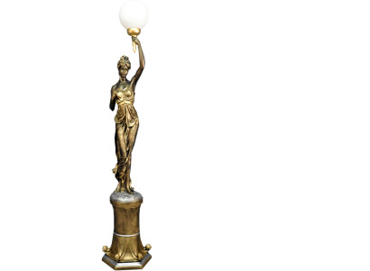 Diseñador XXL Gran estatua Lámpara de pie Lámpara de pie Luminaria Luces 227cm