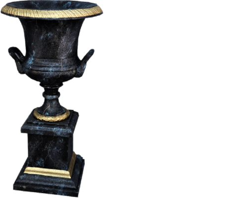XXL Jarrón Decoración de Mesa Jarrones Decorativos Estilo Antiguo Escultura Figura Cáliz Roma 0879