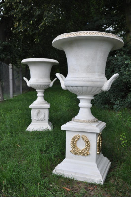 Jarrón de diseño XXL Maceta Florero Cuenco Decoración de suelo Decoración sobre columna Nuevo