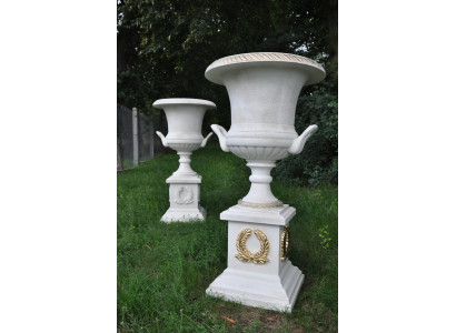 Jarrón de diseño XXL Maceta Florero Cuenco Decoración de suelo Decoración sobre columna Nuevo