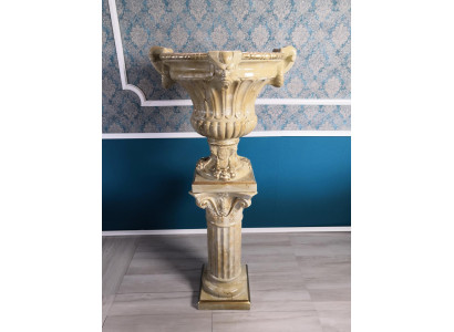 XXL jarrón decoración de mesa jarrones decorativos 69 cm estilo antiguo escultura figura cáliz Roma.